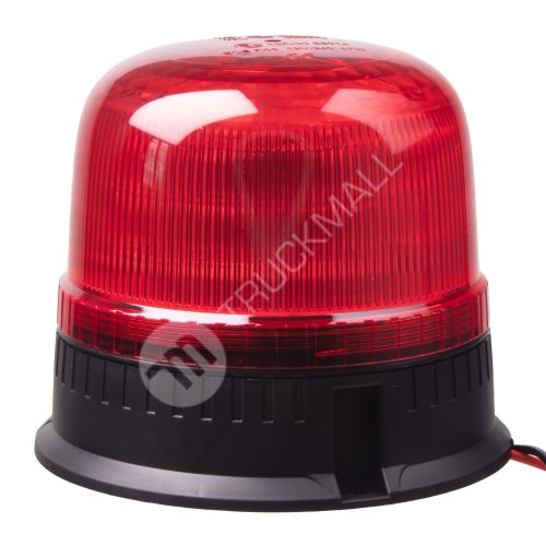 LED maják, 12-24V, 24xLED červený, pevná montáž, ECE R65