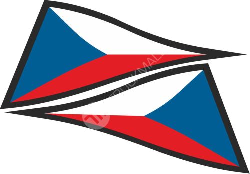 Vlajka trojúhelník - ČR