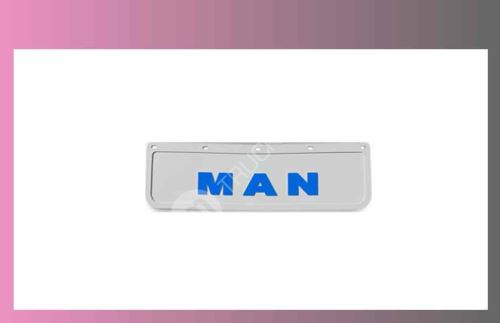 zástěra kola MAN 600x180-pár-přední-bílá-modré písmo