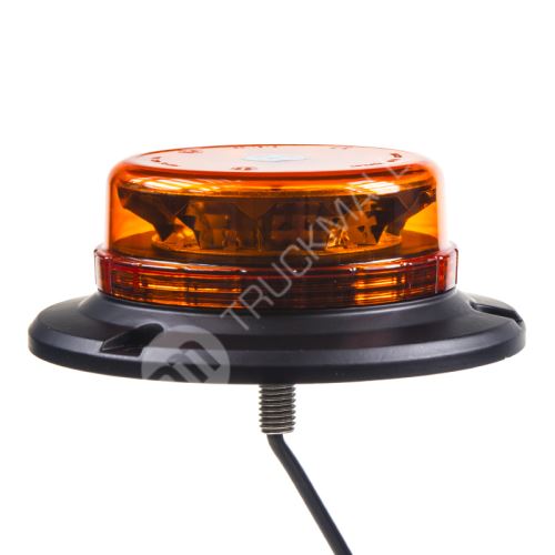 LED maják, 12-24V, 12x3W oranžový fix, ECE R65
