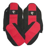 Potahy sedadel IVECO č.5 – manšestr - červeno/černé