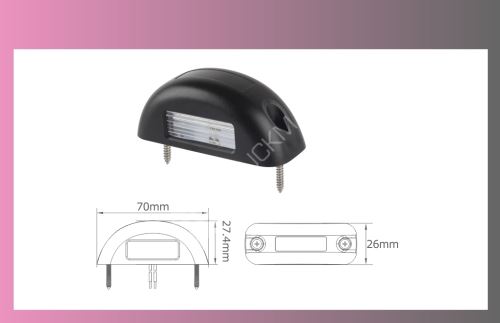 osvětlení SPZ LED PRO-MINI-REG 12/24V +kabel 0,5m