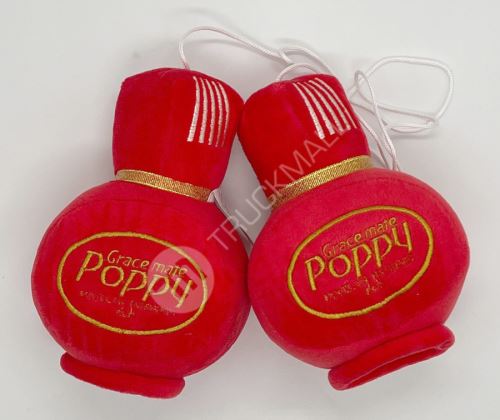 Plyšové POPPY lahvičky – červené
