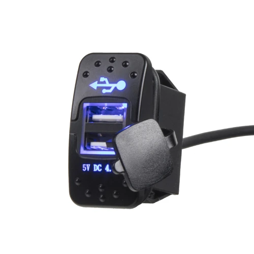 2x USB zásuvka "Rocker" 12/24V, 4,2A