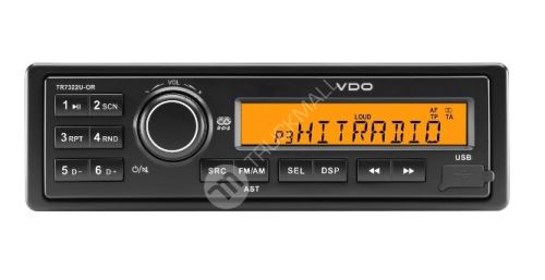 Radio VDO, 24V Tuner (RDS), USB,  TR7322U-OR