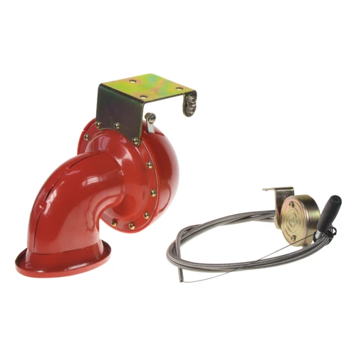 x Bull horn siréna 12V, červená, s ovladačem
