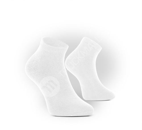 Bambusové ponožky bílé antibakteriální nízké