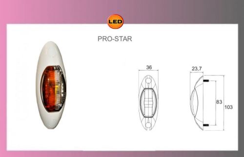 LED-PRO-STAR-červ./bílý-12/24V-