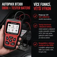 Tester akumulátorů/univerzální autodiagnostika Autophix BT300PRO (4)