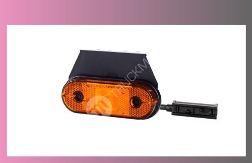 světlo obrys.LED oranž.12/24V-s držákem+kabel 0,5m
