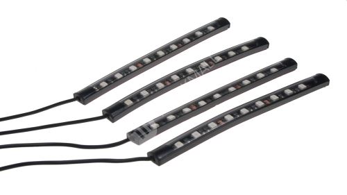 LED podsvětlení vnitřní/vnější RGB 12V, IR, 4 pásky