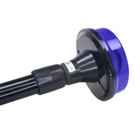 LED maják, 12V, 6 x 1W modrý s teleskopickou tyčí na motocykl (2)