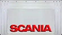 zástěra kola SCANIA 640x360-pár--bílá--červené písmo