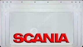 zástěra kola SCANIA 640x360-pár--bílá--červené písmo