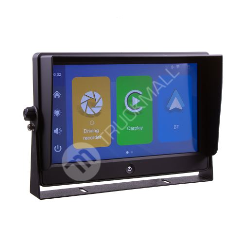 AHD monitor 10" s kvadrátorem a s 4x4PIN vstupy, DVR, s Apple CarPlay, Android auto, Bluetooth