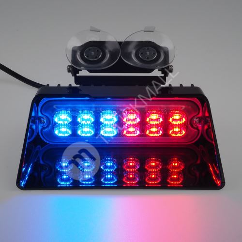 PREDATOR LED vnitřní, 12x LED 3W, 12/24V, červeno-modrý, ECE R10