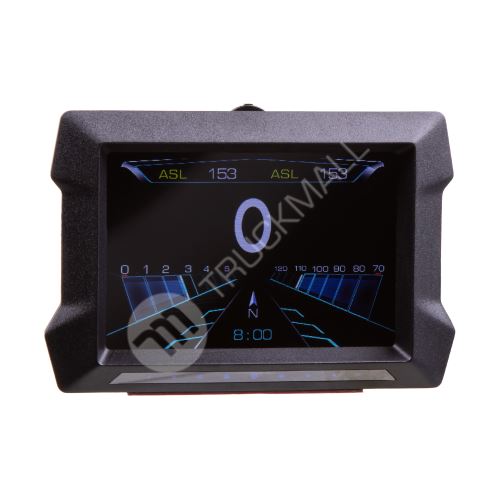 Palubní DISPLEJ  3,5" LCD, GPS měřič rychlosti s vestavěným víceosým gyroskopem a přísavkou
