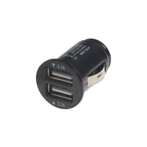 Autoadaptér mini 2 x USB 12/24V, max 2.1A