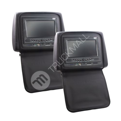 Set DVD/SD/USB monitorů 7" v černé opěrce