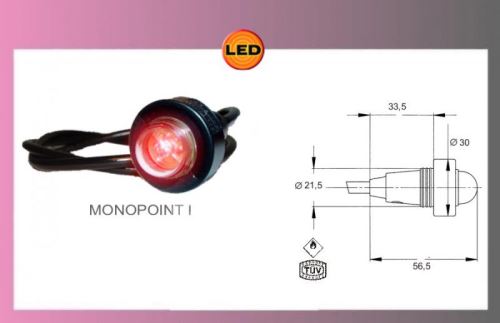 LED-MONOPOINT I-červené 24V