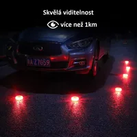 LED výstražné světlo 16LED, oranžové (6)