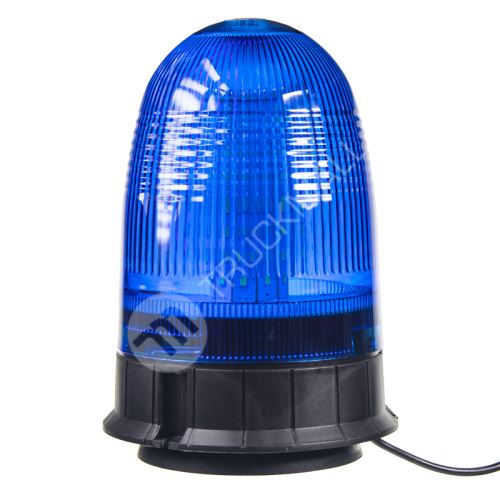 x LED maják, 12-24V, modrý magnet, 80x SMD5050, ECE R10