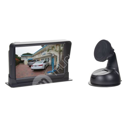 LCD monitor 5" černý na palubní desku nebo držák s přísavkou