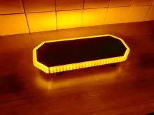 LED rampa 440mm, oranžovo bílá, magnet 10-30V, ECE R65 (8)