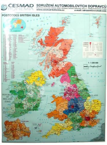 Nást.mapa-V.Británie s PSČ