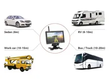 Bezdrátový digitální parkovací a couvací set s jednou kamerou a monitorem 7", 12-24V (5)