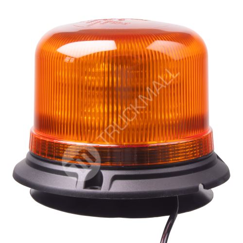 LED maják, 12-24V, 16x5W LED oranžový, magnet, ECE R65
