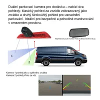 AHD dvojitá kamera 4PIN s IR, vnější pro dodávky nebo skříňová auta (1)