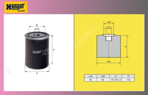 filtr naftový SCANIA 124 La-HENGST