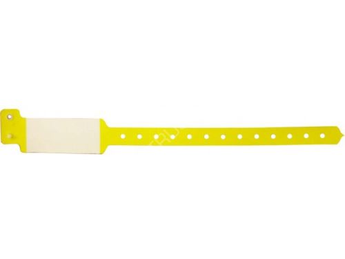 ID náramek PLAST - yellow BVW 106 - žlutá, bílé pole
