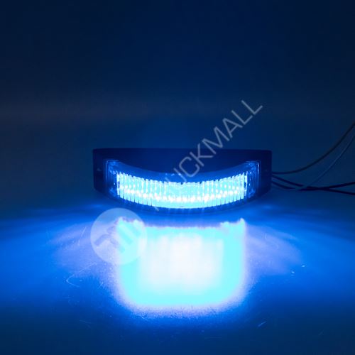 Výstražné LED světlo vnější, modré, 12-24V